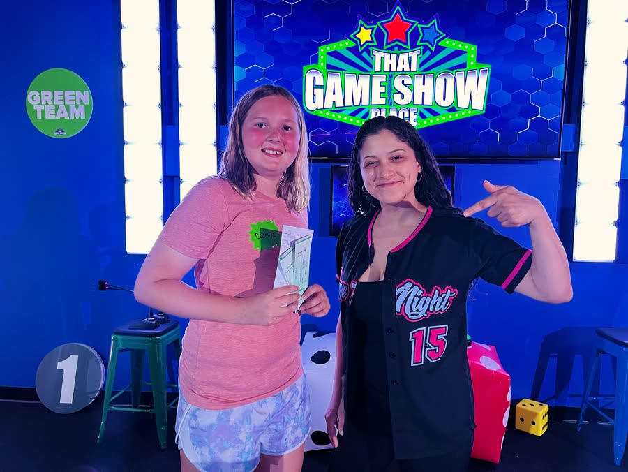 A prize winner at That Game Show Place