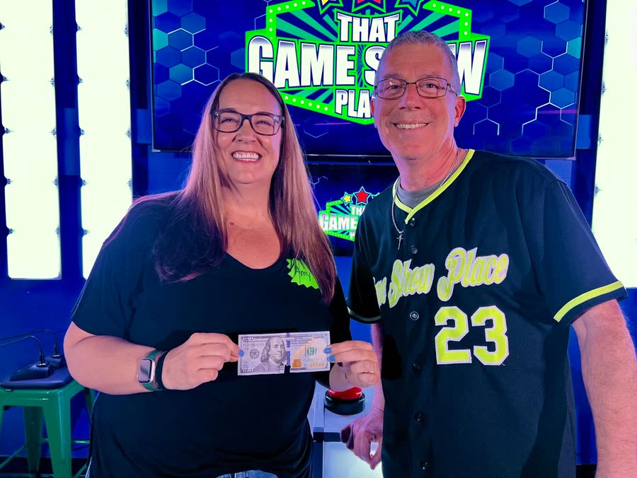 A winner with concert tickets